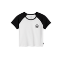 Converse Black And White Cotton Tops & T-Shirt