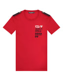 Dolce & Gabbana Red Cotton Round Neck Short Sleeves T-shirt