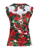 Dolce & Gabbana Chic Floral Print Tank Top Vest