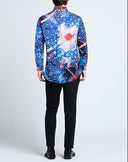 Dolce & Gabbana Multicolor Printed Silk Lounge Casual Shirt