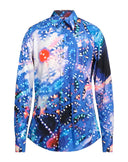 Dolce & Gabbana Multicolor Printed Silk Lounge Casual Shirt