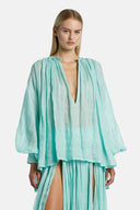 BALCONCINO AQ GRN BLOUSE