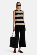 CANTILENA BLK BEIG TOP