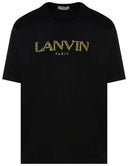EMBROIDERED REGULAR FIT TEE-SHIRT BLACK