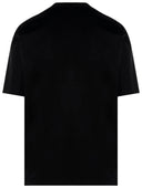 EMBROIDERED REGULAR FIT TEE-SHIRT BLACK