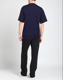Dolce & Gabbana Navy Blue DG Logo Cotton Crew Neck T-shirt
