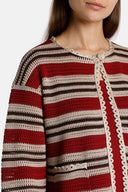 COMIZIO BEIG/BURG/BRWN JACKET