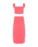 BODY FITTED SKIRT PINK