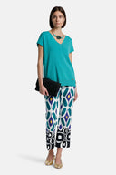 CARACALLA TURQ PULLOVER