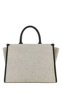 TOTE BAG MM WITH STRAP-BEIGE/BLACK-U