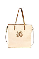 IDENTITA OFF WHT/BRWN BAG