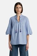 BOLLINA BLUOFF WHT BLOUSE