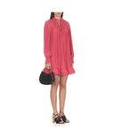 LONG SLEEVES MINI DRESS WITH RUFFLES  MANGO