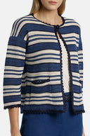 COMIZIO OFF WHT/BLU/BLU JACKET