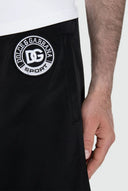 Dolce & Gabbana Black White Men Bermuda Sweatshorts Shorts
