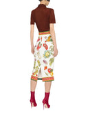 Dolce & Gabbana Multicolor High Waist Pencil Cut Midi Skirt