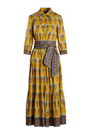 PINAROLO TURQ/BURG DRESS