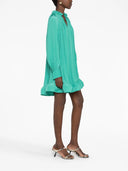 LONG SLEEVE SHORT DRESS WITH RUFFLES WATERMELON