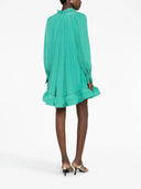 LONG SLEEVE SHORT DRESS WITH RUFFLES WATERMELON