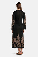 COLOGNOLA BLKTOBACC LONG DRESS