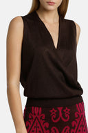 CAPOLIVERI BRWN TOP