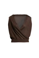 CAPOLIVERI BRWN TOP