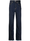 DENIM TWISTED REGULAR PANT NAVY BLUE