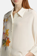 BREMBATE OFF WHT/FLWR BLOUSE