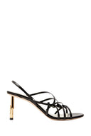 SEQUENCE SANDAL 75MM BLACK GOLD