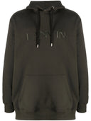 LANVIN PARIS OVERSIZED HOODIE-LODEN