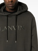 LANVIN PARIS OVERSIZED HOODIE-LODEN