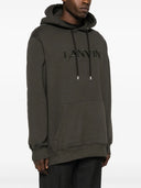 LANVIN PARIS OVERSIZED HOODIE-LODEN