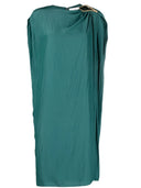 SLEEVELESS DRAPED KNEE DRESS-DRAGON