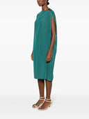 SLEEVELESS DRAPED KNEE DRESS-DRAGON