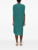 SLEEVELESS DRAPED KNEE DRESS-DRAGON