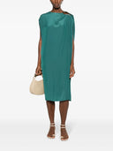 SLEEVELESS DRAPED KNEE DRESS-DRAGON