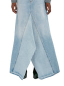 EXTREME GODET DENIM SKIRT SUPER LIGHT