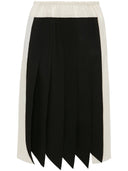 PLEATED PANEL DETAIL SKIRT VANILLA 10