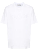 CLASSIC LANVIN PARIS EMBR TEE-SHIRT-OPTIC WHITE