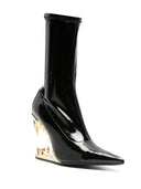 MORSO VINIL ANKLE BOOTS BLACK GOLD