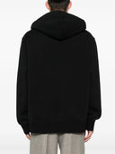 UNISEX EMBROIDERED OVERSIZED HOODIE-BLACK