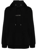 UNISEX EMBROIDERED OVERSIZED HOODIE-BLACK