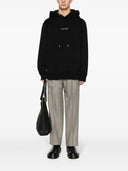UNISEX EMBROIDERED OVERSIZED HOODIE-BLACK