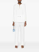 PLEATED PANTS-OFF WHITE