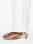 PLEATED PANTS-OFF WHITE