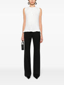SLEEVLESS PLEATED TOP-OFF WHITE