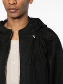 HOODED WINDBREAKER-BLACK