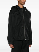 HOODED WINDBREAKER-BLACK