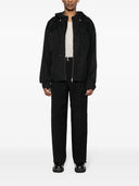 HOODED WINDBREAKER-BLACK