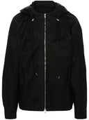 HOODED WINDBREAKER-BLACK